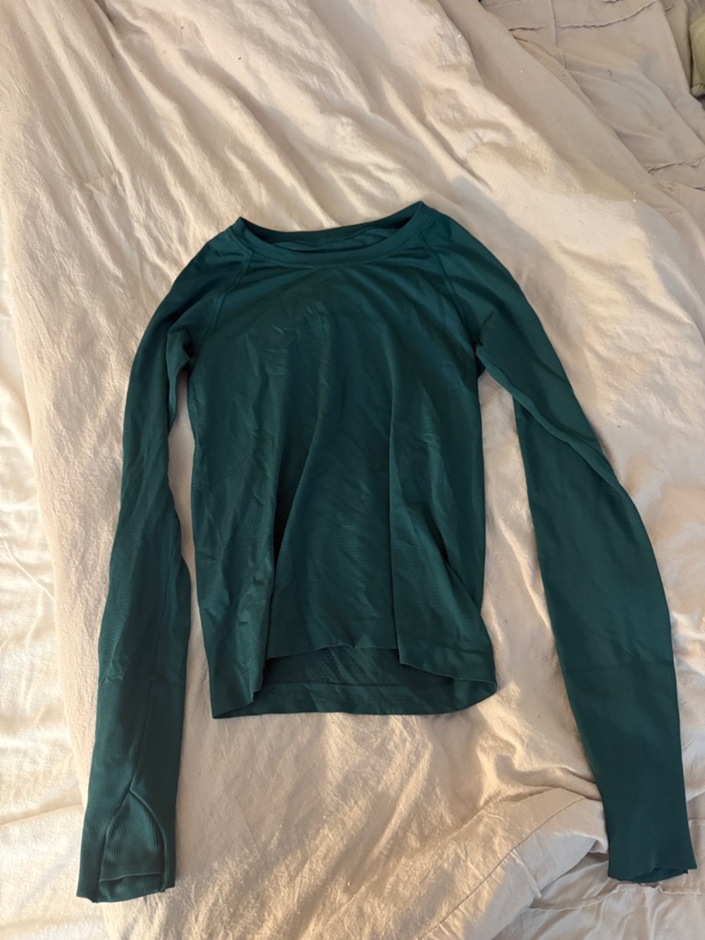 lululemon athletica Teal Long-Sleeve Crew Neck Top